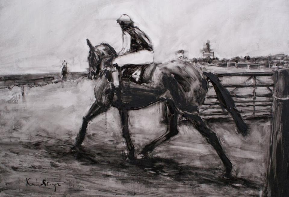 Leaving the Paddock