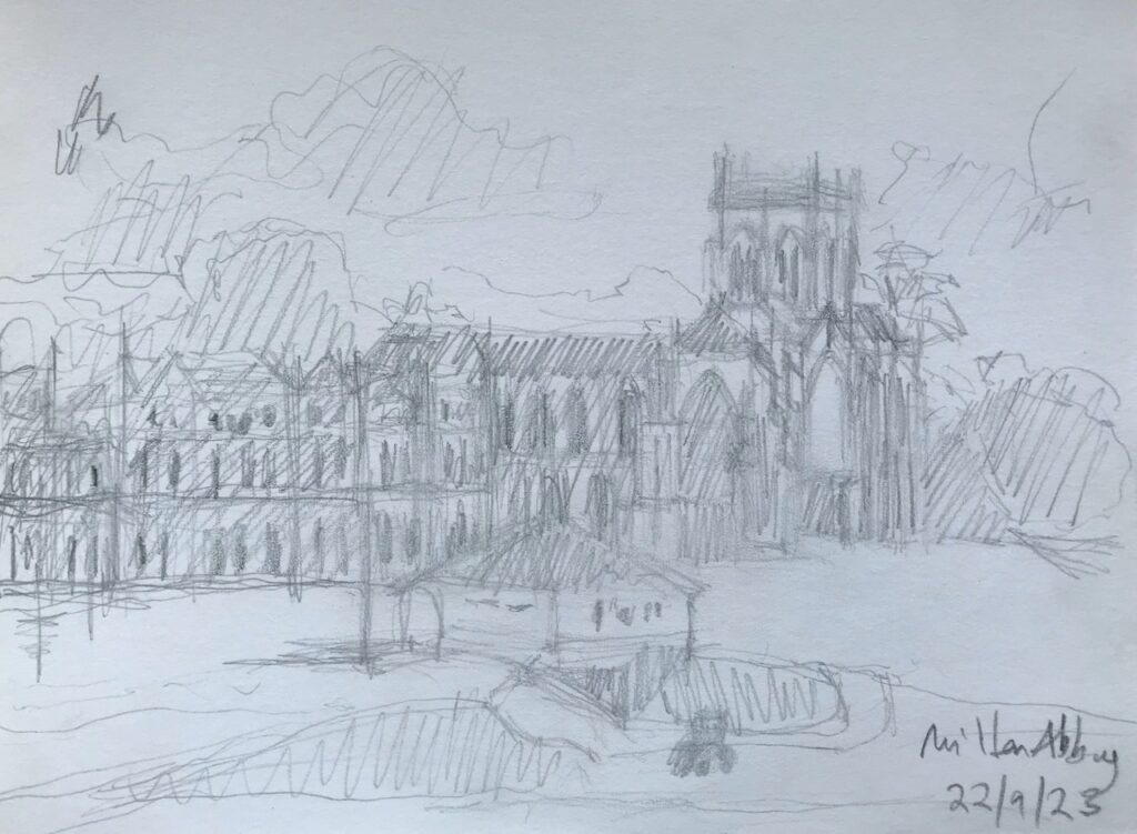 Milton Abbey Pencil on Paper