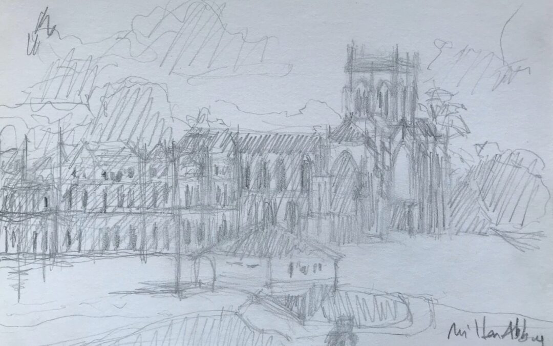 Milton Abbey Pencil on Paper